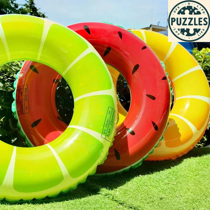 Watermelon Swim Ring Float for Summer Fun - Puzolife - Puzolife - Puzzles of Life