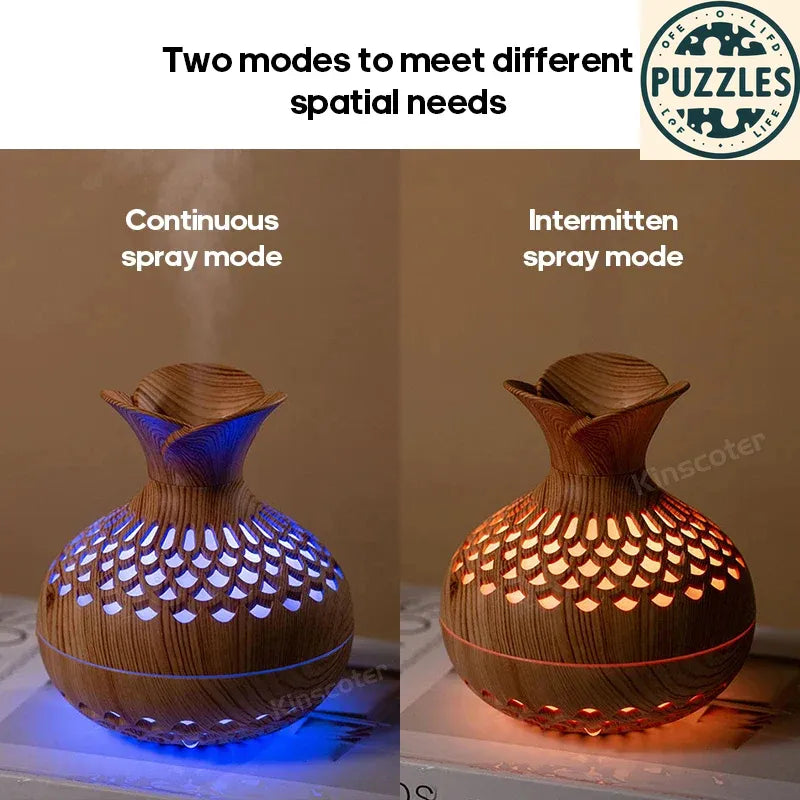300ml Wood Grain Aroma Diffuser - Puzolife - Puzolife - Puzzles of Life