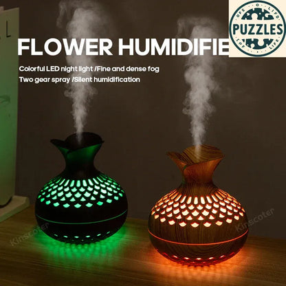 300ml Wood Grain Aroma Diffuser - Puzolife - Puzolife - Puzzles of Life