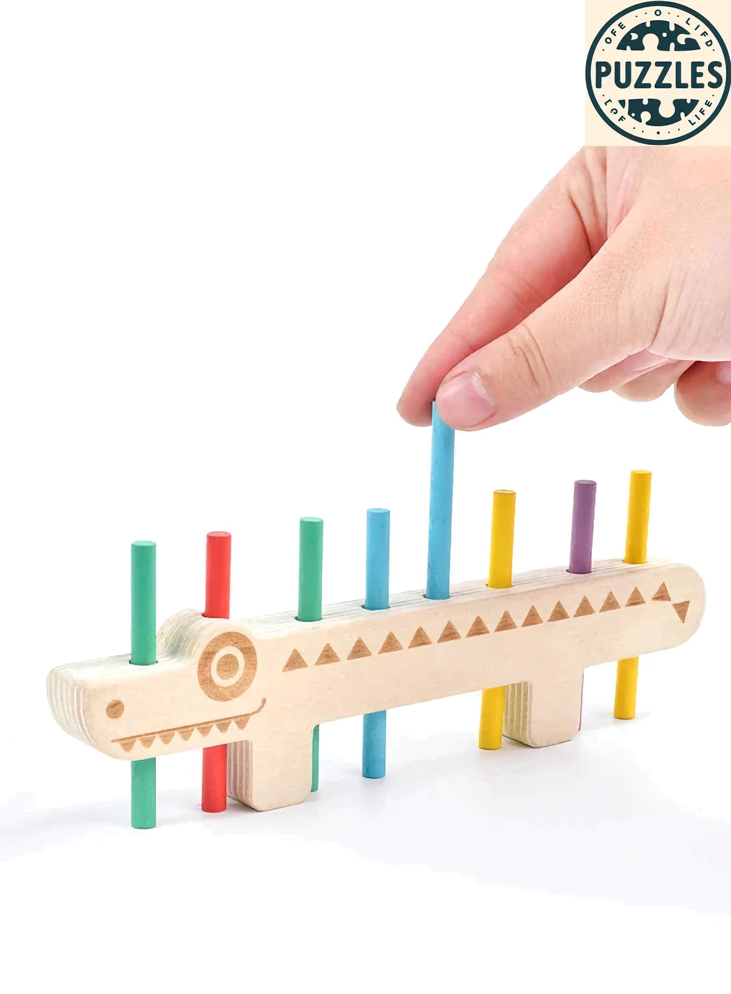 Stick Color Matching Puzzle – Montessori Sorting Game - Puzzles