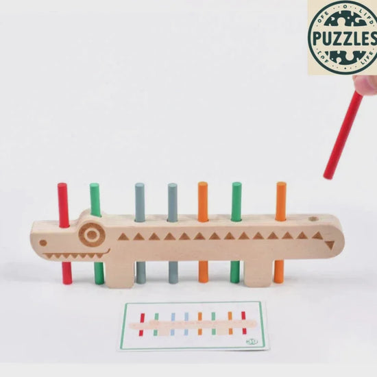 Stick Color Matching Puzzle – Montessori Sorting Game