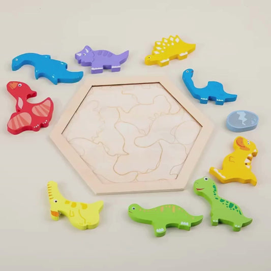 3D Wooden Animal Puzzle – Montessori Early Learning Blocks