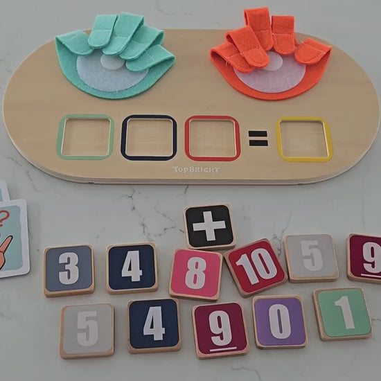 Montessori Wooden Finger Counting Math Toy