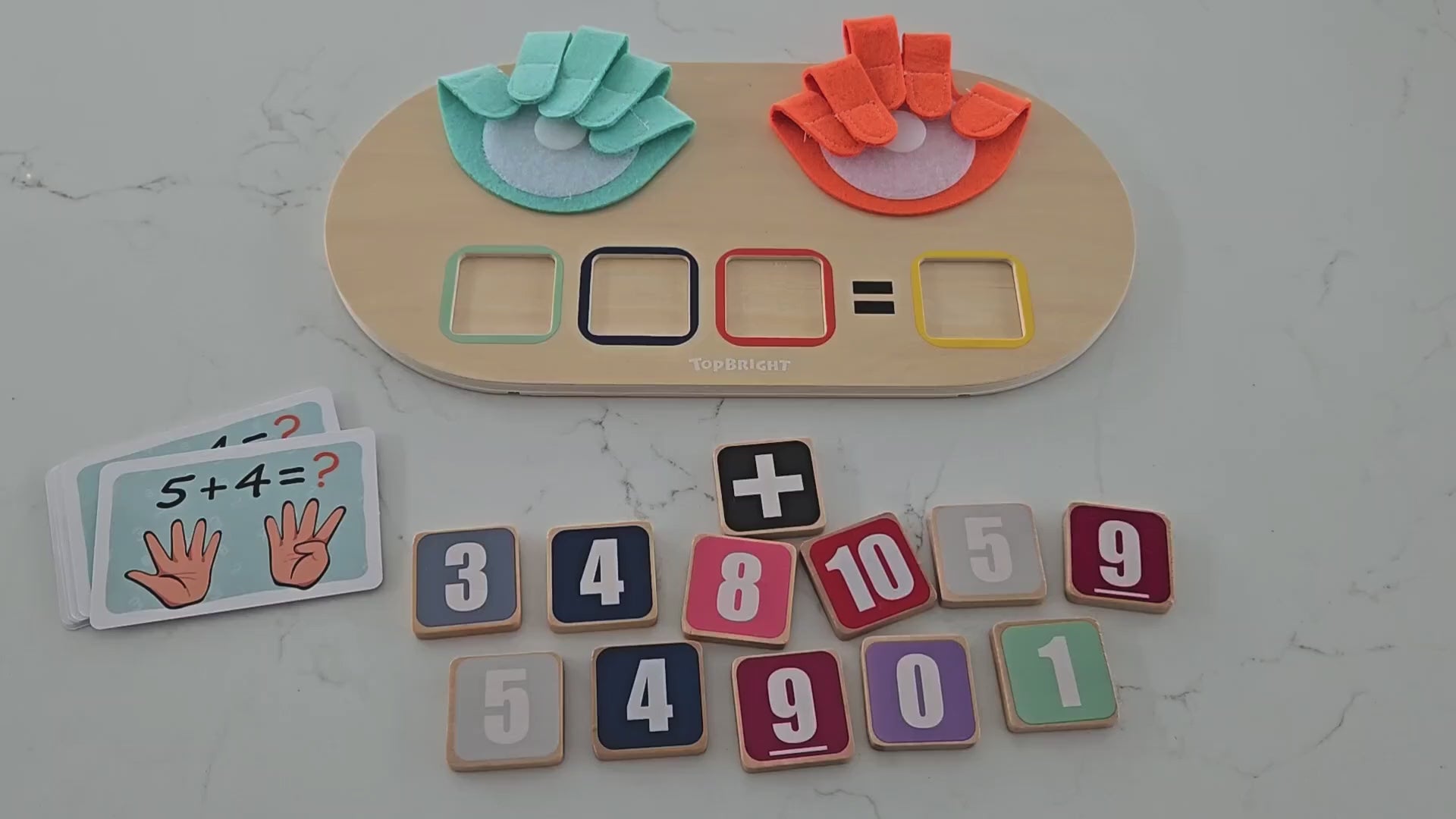 Montessori Wooden Finger Counting Math Toy