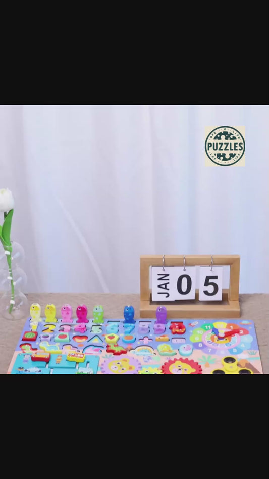 Juguete Montessori de combinación de formas y números: aprendizaje temprano para niños pequeños
