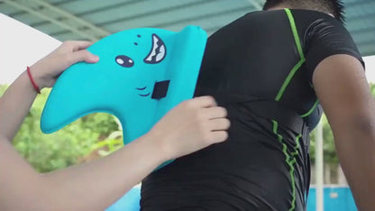 Kid Shark Fin Back Float Board Blue - Puzolife