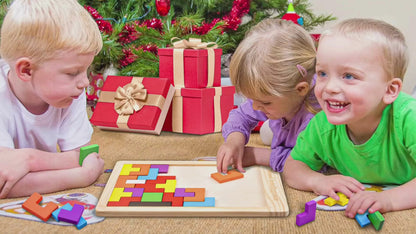 Wooden Tetris Jigsaw Puzzle - Puzolife