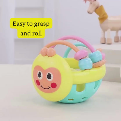 10cm Baby Catch Ball - Bendy Walker Rattle