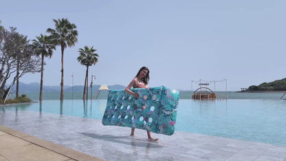 Inflatable Pool Float Lounger Blue - Puzolife