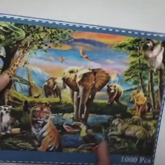 1000-Piece Animal World Jigsaw Puzzle for Adults