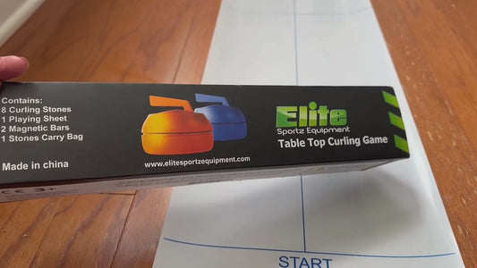 16-Piece Foldable Mini Curling Game – Tabletop Fun