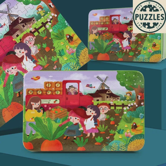 100-Piece Wooden Puzzle – Educational Jigsaw for Kids