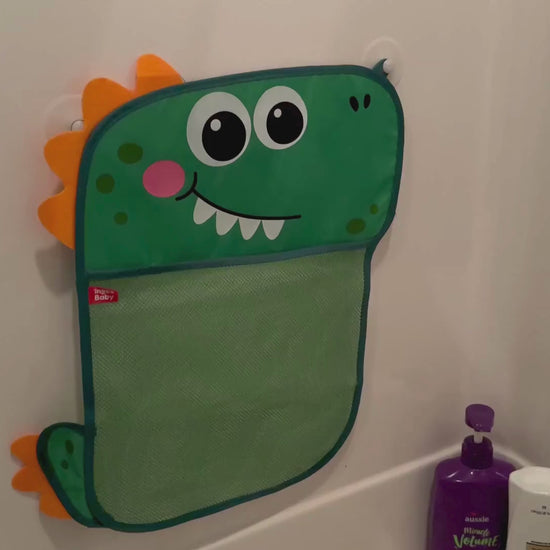 Baby Shower Duck & Dinosaur Net Toy – Suction Cup Organizer