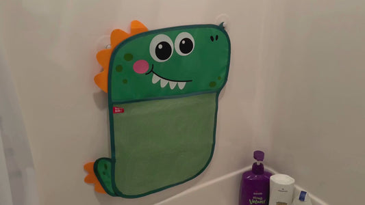 Baby Shower Duck & Dinosaur Net Toy – Suction Cup Organizer