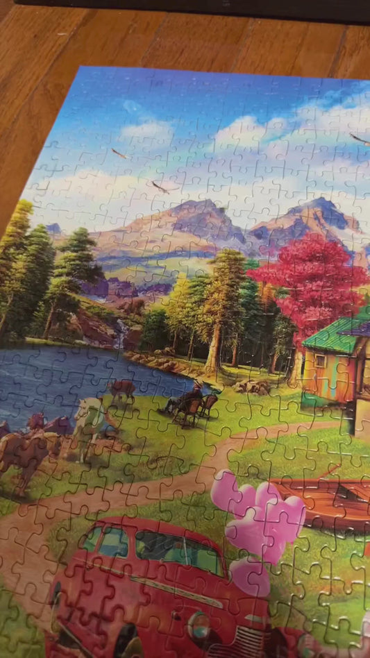 1000-Piece Impossible Puzzle – Colorful Family Skill Game