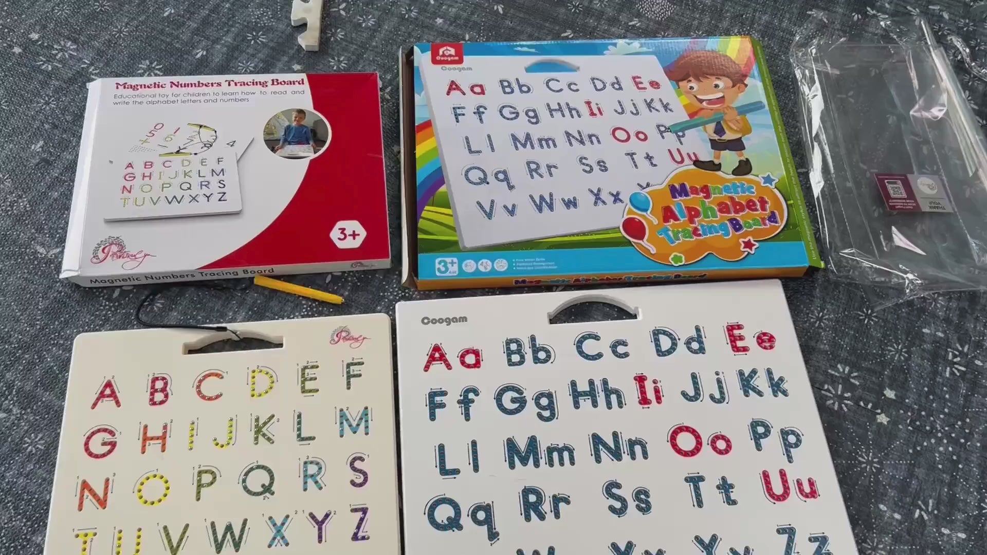 Magnetic Alphabet & Number Tracing Board