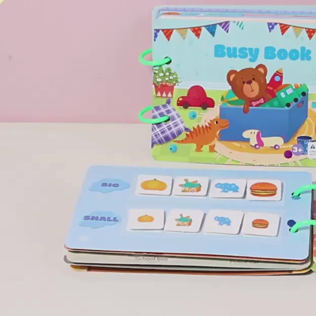 Children’s Early Learning Quiet Book – Montessori Activity Book