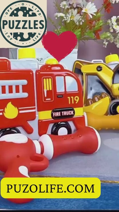 Cartoon Traffic Backpack Water Gun - Puzolife