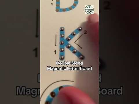 Magnettafel zum Nachzeichnen des Alphabets und der Zahlen